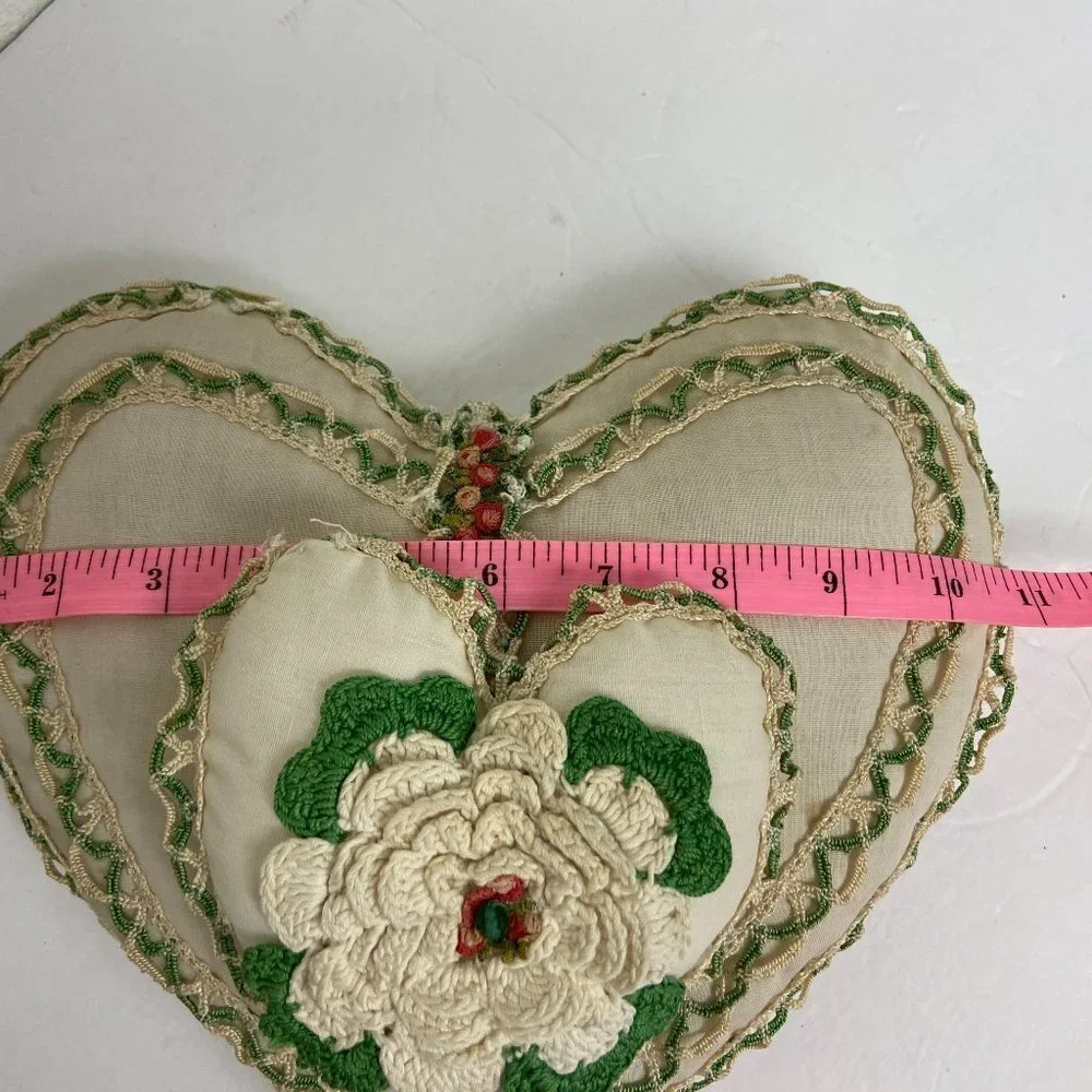 Vintage Retro Pillow Heart